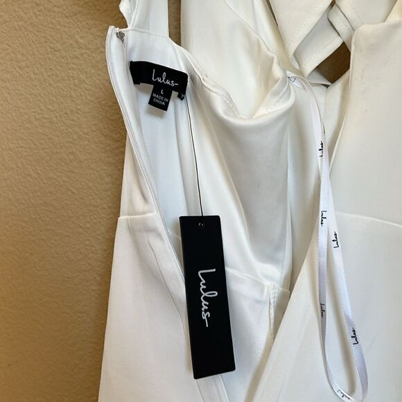 Lulu’s White Divine Darling Skater Dress L - Picture 7 of 13